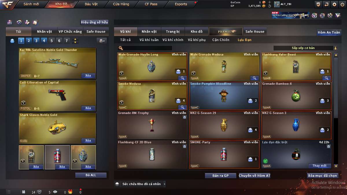 shop acc cf uy tin gia re